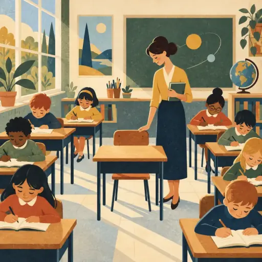 Tranh minh họa từ absent