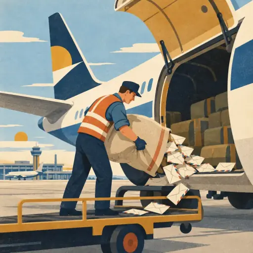 Tranh minh họa từ airmail