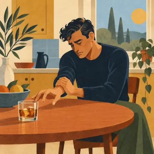 Tranh minh họa từ alcoholism