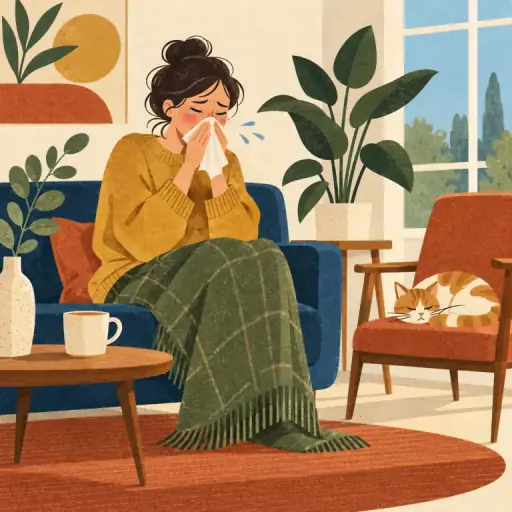 Tranh minh họa từ allergic