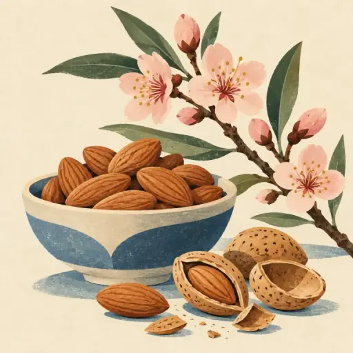 Tranh minh họa từ almond