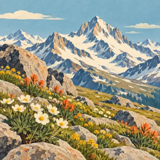 Tranh minh họa từ alpine