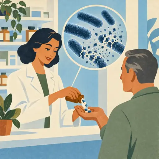 Tranh minh họa từ antibiotics