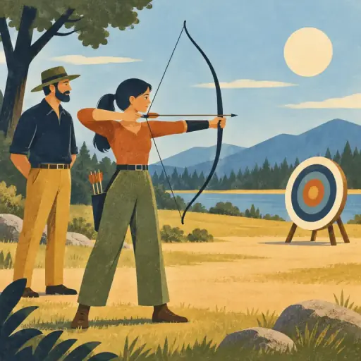 Tranh minh họa từ archery