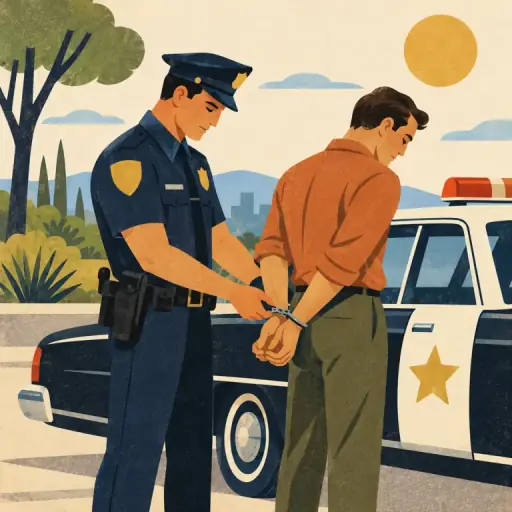 Tranh minh họa từ arrest