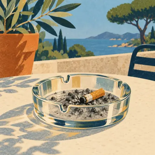 Tranh minh họa từ ashtray