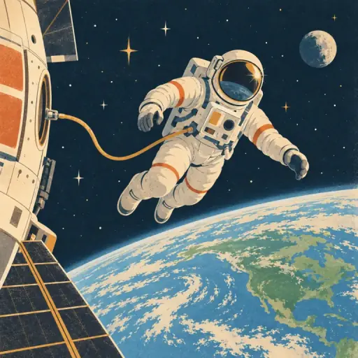 Tranh minh họa từ astronaut