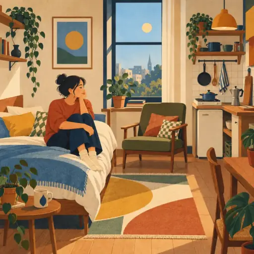 Tranh minh họa từ bedsit
