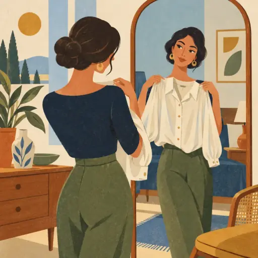 Tranh minh họa từ blouse