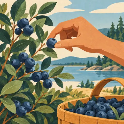 Tranh minh họa từ blueberry