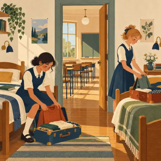 Tranh minh họa từ boarding school