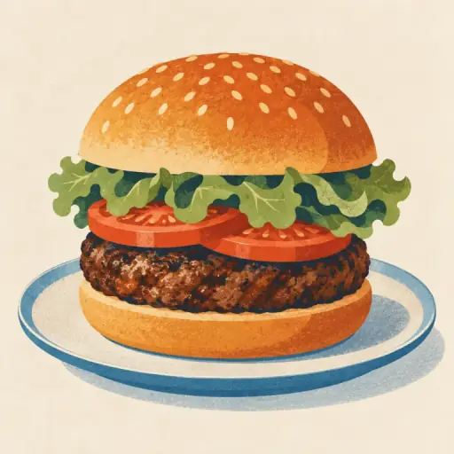 Tranh minh họa từ burger