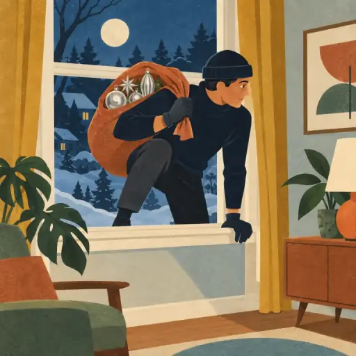 Tranh minh họa từ burglar