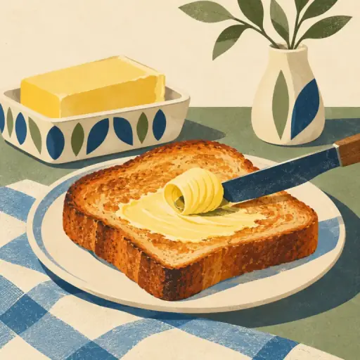 Tranh minh họa từ butter