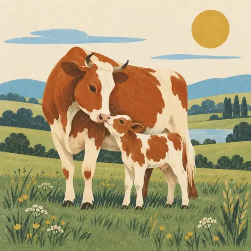 Tranh minh họa từ calf