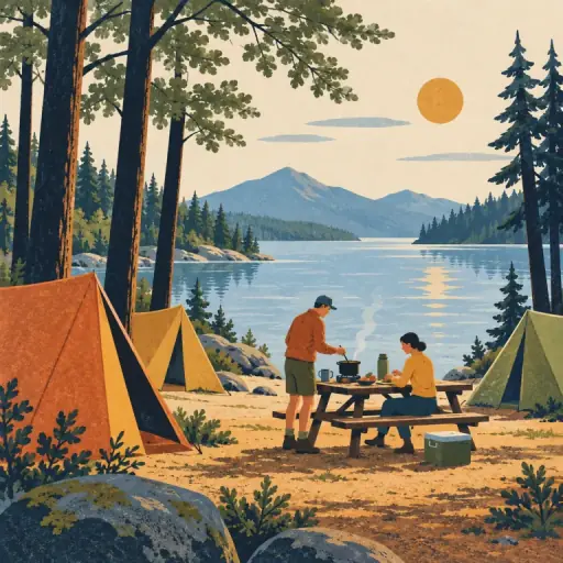 Tranh minh họa từ campsite
