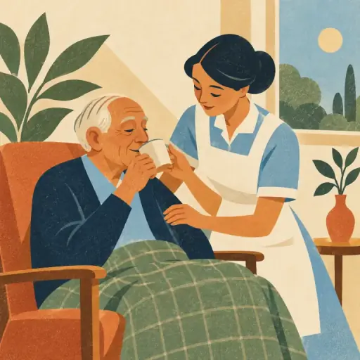 Tranh minh họa từ care