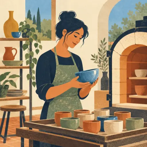 Tranh minh họa từ ceramic