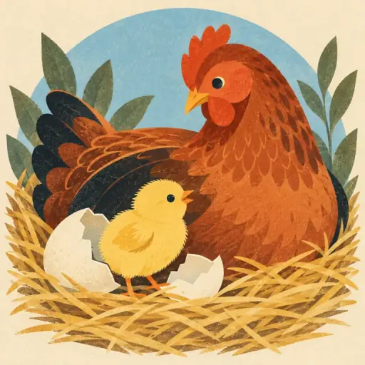 Tranh minh họa từ chick
