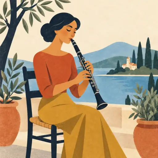 Tranh minh họa từ clarinet