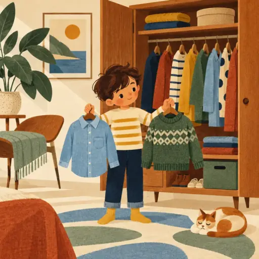 Tranh minh họa từ clothes