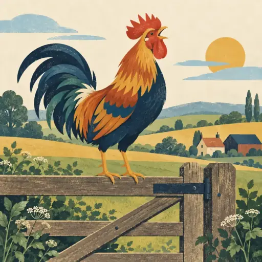 Tranh minh họa từ cock