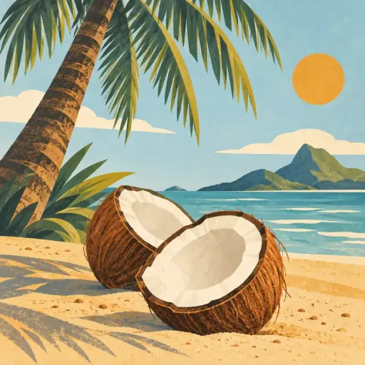 Tranh minh họa từ coconut