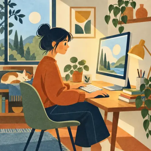 Tranh minh họa từ computer