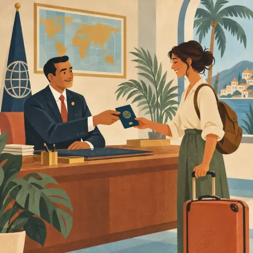 Tranh minh họa từ consul