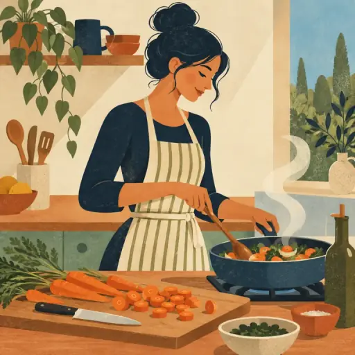 Tranh minh họa từ cooking