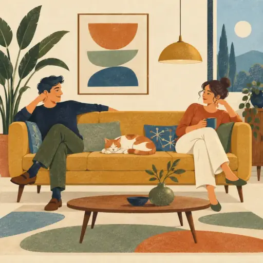 Tranh minh họa từ couch