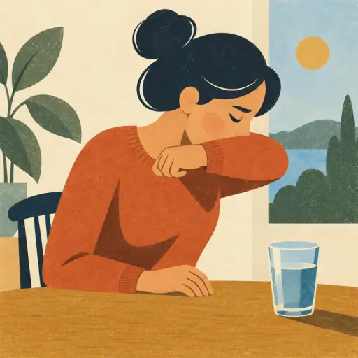 Tranh minh họa từ cough