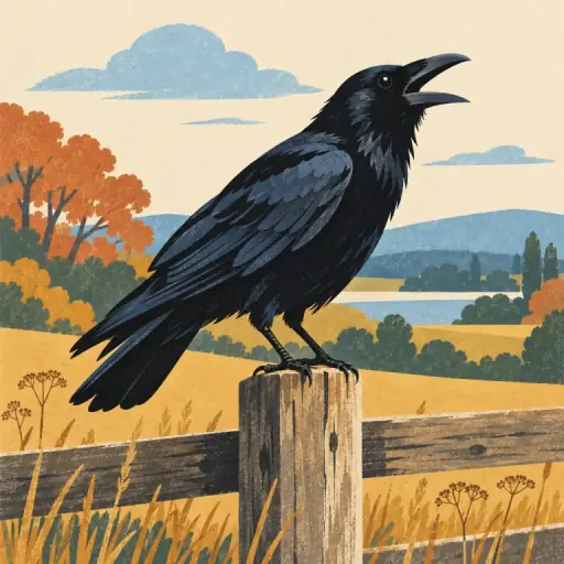 Tranh minh họa từ crow