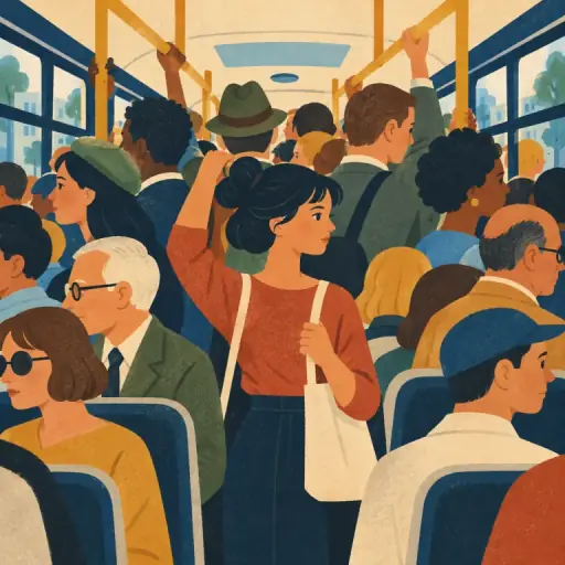 Tranh minh họa từ crowded