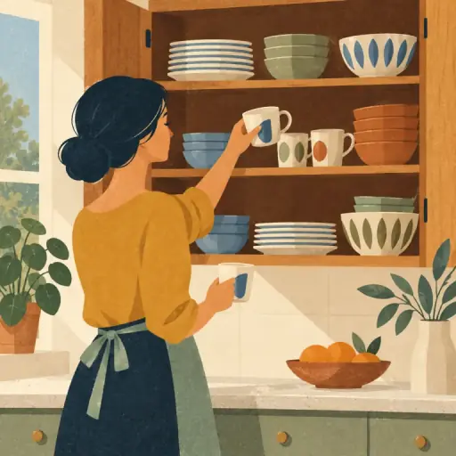 Tranh minh họa từ cupboard