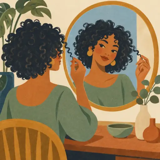 Tranh minh họa từ curly