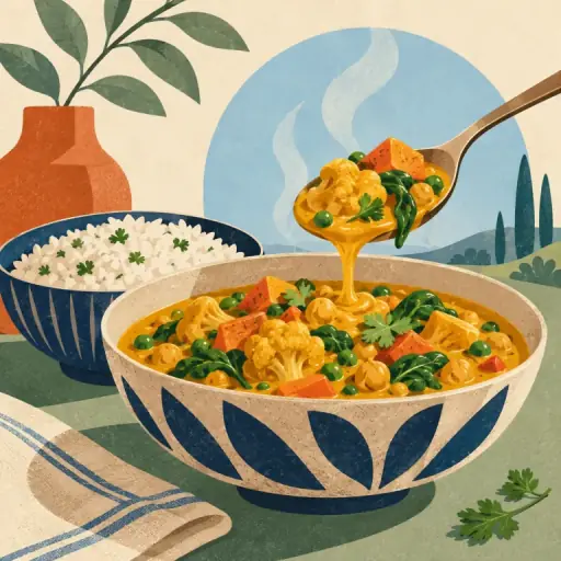 Tranh minh họa từ curry