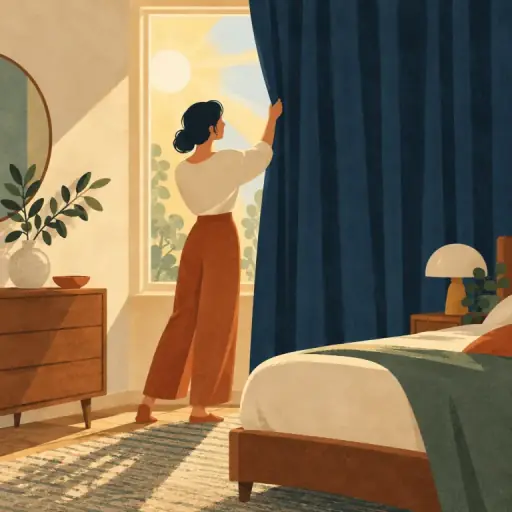 Tranh minh họa từ curtain