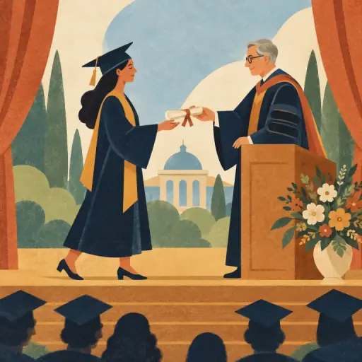 Tranh minh họa từ degree