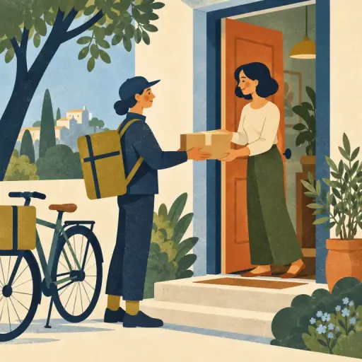 Tranh minh họa từ deliver