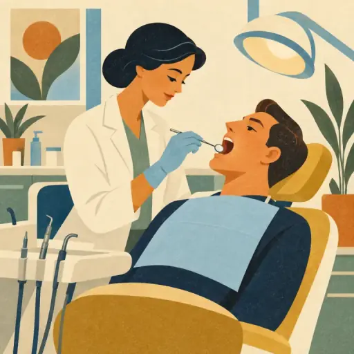 Tranh minh họa từ dentist