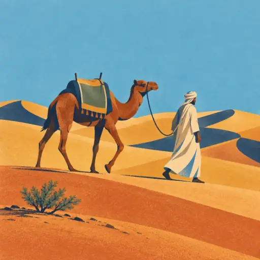 Tranh minh họa từ desert