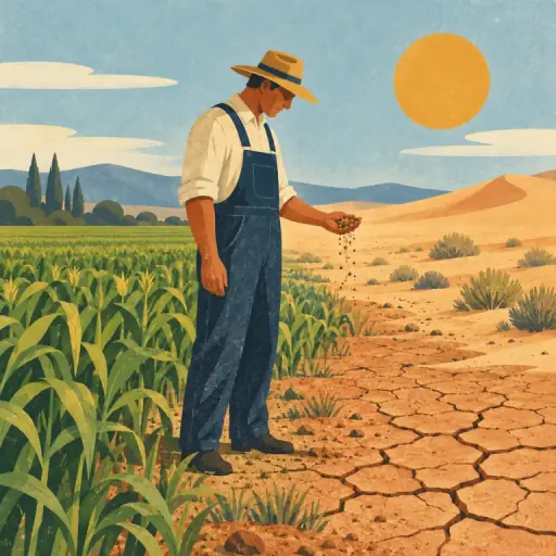 Tranh minh họa từ desertification