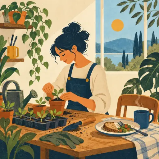Tranh minh họa từ devote