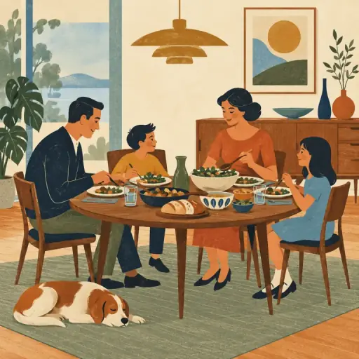 Tranh minh họa từ dining-room