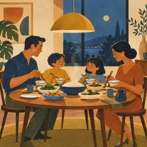 Tranh minh họa từ dinner