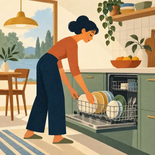 Tranh minh họa từ dishwasher