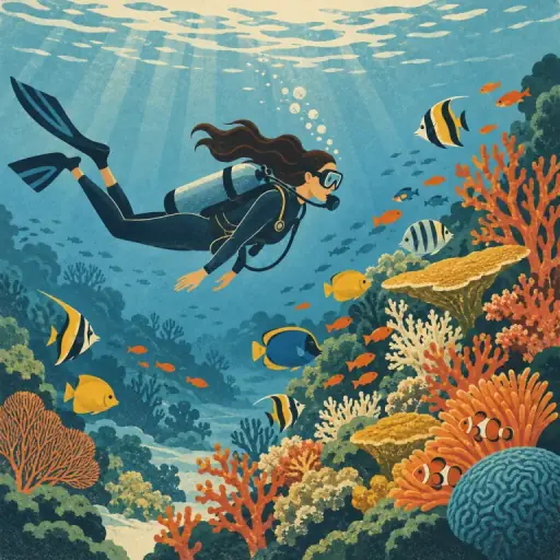 Tranh minh họa từ diving