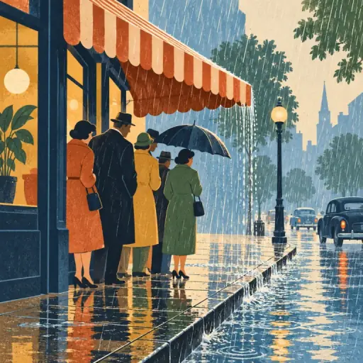Tranh minh họa từ downpour