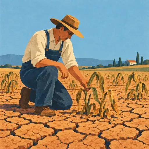 Tranh minh họa từ drought